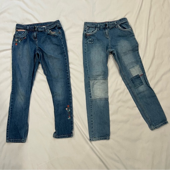 Hanna Andersson lot of jeans. Size 150 (size 12). 5 jeans. 100% cotton - Picture 2 of 14
